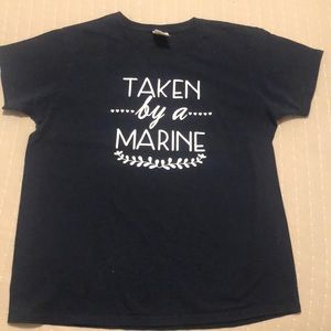 Taken by a Marine tee
